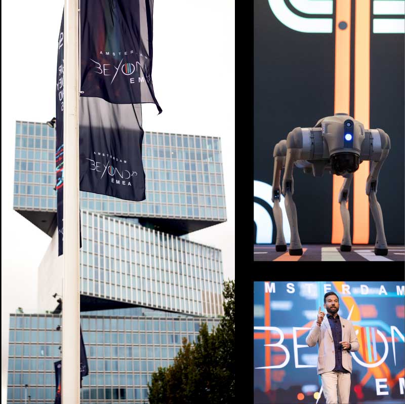 Beyond EMEA Amsterdam, convention centre and robots