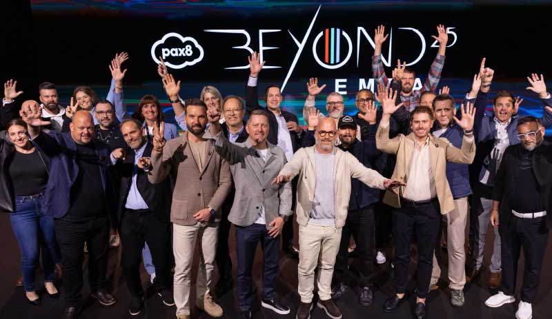 The Beyond team on stage at Pax8 Beyond EMEA